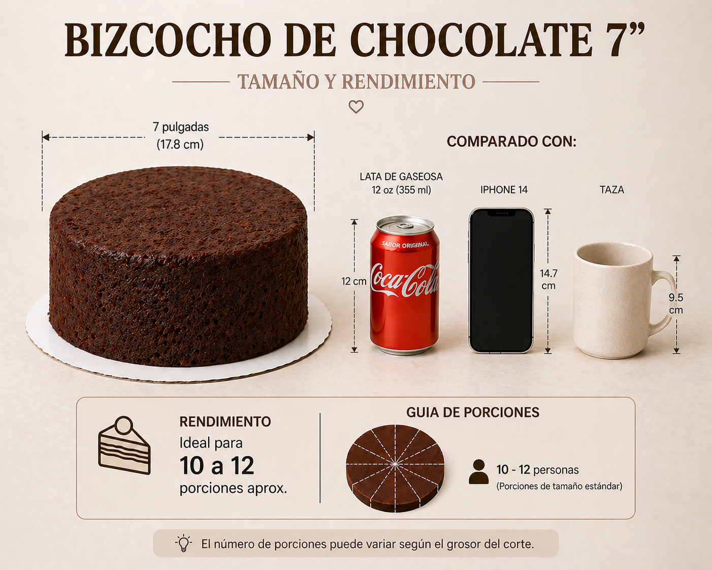 Cake Chocolate 7"