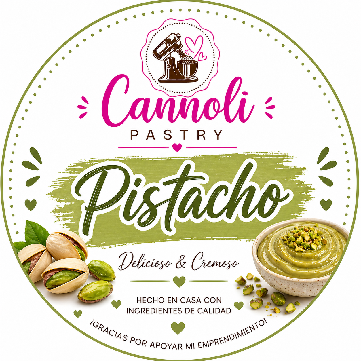 Pistachio y Frutos Rojos