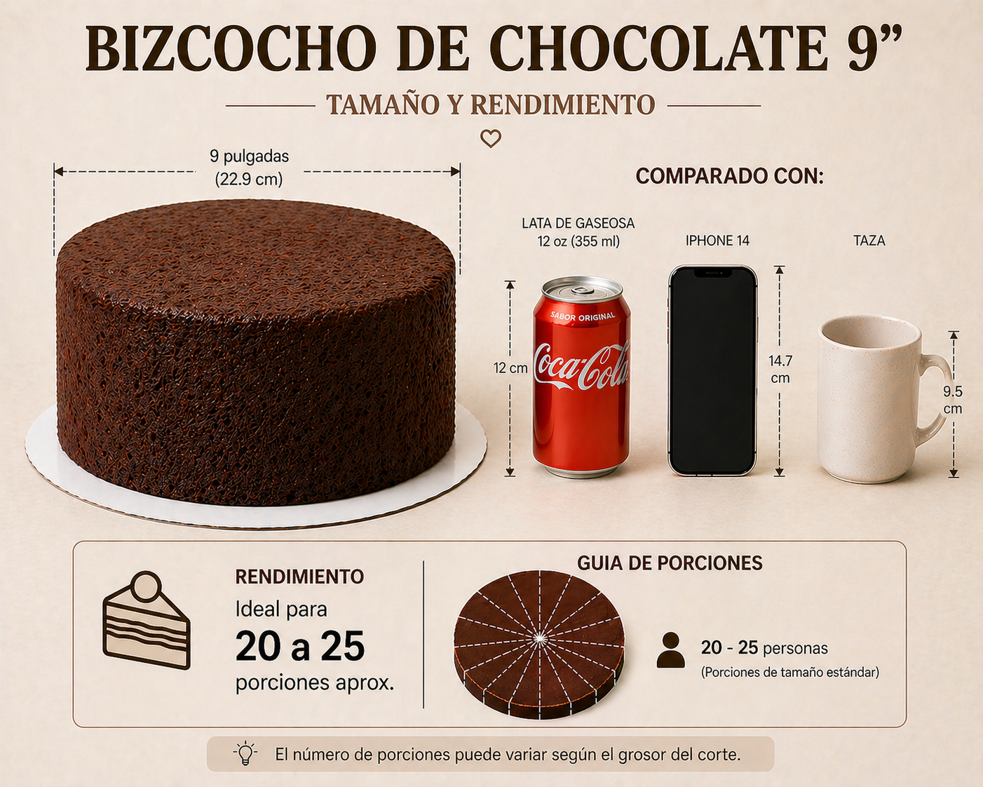 Cake Chocolate 9"